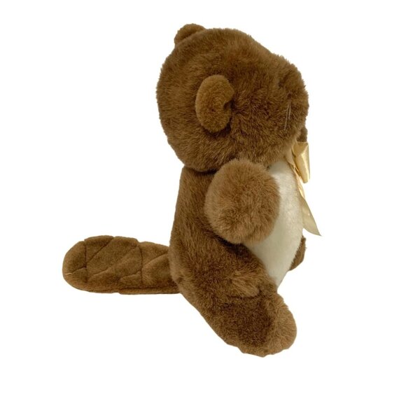 New Soft Classics Plush beaver Brown Stuffed Animal Doll Toy 10.5 in Tall - Picture 3 of 5